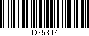 Código de barras (EAN, GTIN, SKU, ISBN): 'DZ5307'