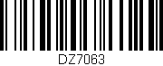 Código de barras (EAN, GTIN, SKU, ISBN): 'DZ7063'