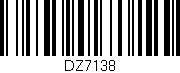 Código de barras (EAN, GTIN, SKU, ISBN): 'DZ7138'