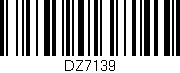 Código de barras (EAN, GTIN, SKU, ISBN): 'DZ7139'