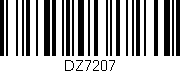 Código de barras (EAN, GTIN, SKU, ISBN): 'DZ7207'