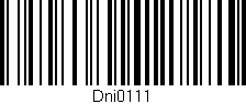 Código de barras (EAN, GTIN, SKU, ISBN): 'Dni0111'