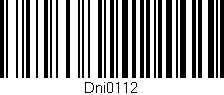 Código de barras (EAN, GTIN, SKU, ISBN): 'Dni0112'