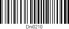 Código de barras (EAN, GTIN, SKU, ISBN): 'Dni0210'