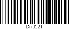 Código de barras (EAN, GTIN, SKU, ISBN): 'Dni0221'