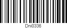 Código de barras (EAN, GTIN, SKU, ISBN): 'Dni0336'