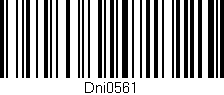 Código de barras (EAN, GTIN, SKU, ISBN): 'Dni0561'