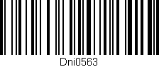 Código de barras (EAN, GTIN, SKU, ISBN): 'Dni0563'