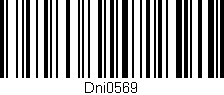 Código de barras (EAN, GTIN, SKU, ISBN): 'Dni0569'