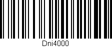 Código de barras (EAN, GTIN, SKU, ISBN): 'Dni4000'