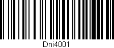 Código de barras (EAN, GTIN, SKU, ISBN): 'Dni4001'