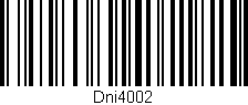 Código de barras (EAN, GTIN, SKU, ISBN): 'Dni4002'