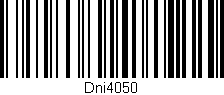 Código de barras (EAN, GTIN, SKU, ISBN): 'Dni4050'
