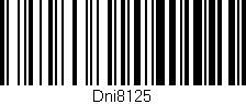 Código de barras (EAN, GTIN, SKU, ISBN): 'Dni8125'