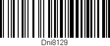 Código de barras (EAN, GTIN, SKU, ISBN): 'Dni8129'