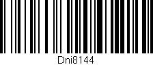 Código de barras (EAN, GTIN, SKU, ISBN): 'Dni8144'
