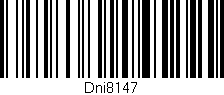 Código de barras (EAN, GTIN, SKU, ISBN): 'Dni8147'