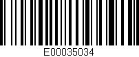Código de barras (EAN, GTIN, SKU, ISBN): 'E00035034'