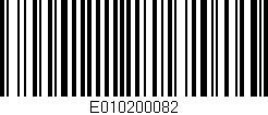 Código de barras (EAN, GTIN, SKU, ISBN): 'E010200082'