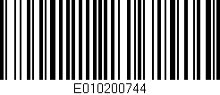 Código de barras (EAN, GTIN, SKU, ISBN): 'E010200744'
