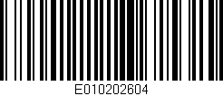 Código de barras (EAN, GTIN, SKU, ISBN): 'E010202604'