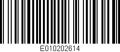 Código de barras (EAN, GTIN, SKU, ISBN): 'E010202614'