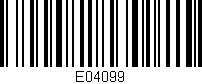 Código de barras (EAN, GTIN, SKU, ISBN): 'E04099'