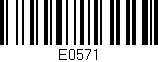Código de barras (EAN, GTIN, SKU, ISBN): 'E0571'