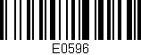 Código de barras (EAN, GTIN, SKU, ISBN): 'E0596'