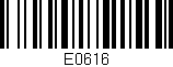 Código de barras (EAN, GTIN, SKU, ISBN): 'E0616'