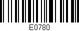 Código de barras (EAN, GTIN, SKU, ISBN): 'E0780'