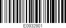 Código de barras (EAN, GTIN, SKU, ISBN): 'E0932801'