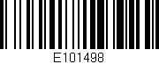 Código de barras (EAN, GTIN, SKU, ISBN): 'E101498'