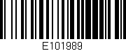 Código de barras (EAN, GTIN, SKU, ISBN): 'E101989'