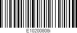 Código de barras (EAN, GTIN, SKU, ISBN): 'E10200808i'
