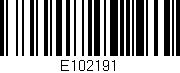 Código de barras (EAN, GTIN, SKU, ISBN): 'E102191'