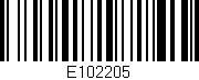 Código de barras (EAN, GTIN, SKU, ISBN): 'E102205'