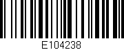 Código de barras (EAN, GTIN, SKU, ISBN): 'E104238'