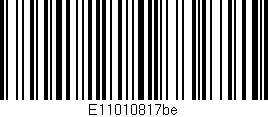 Código de barras (EAN, GTIN, SKU, ISBN): 'E11010817be'