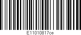 Código de barras (EAN, GTIN, SKU, ISBN): 'E11010817ce'