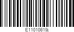 Código de barras (EAN, GTIN, SKU, ISBN): 'E11010819j'