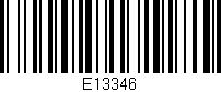 Código de barras (EAN, GTIN, SKU, ISBN): 'E13346'
