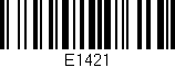 Código de barras (EAN, GTIN, SKU, ISBN): 'E1421'
