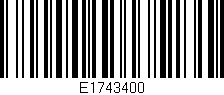 Código de barras (EAN, GTIN, SKU, ISBN): 'E1743400'