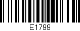 Código de barras (EAN, GTIN, SKU, ISBN): 'E1799'