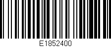 Código de barras (EAN, GTIN, SKU, ISBN): 'E1852400'