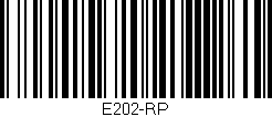 Código de barras (EAN, GTIN, SKU, ISBN): 'E202-RP'