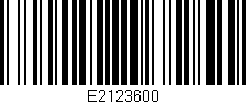 Código de barras (EAN, GTIN, SKU, ISBN): 'E2123600'