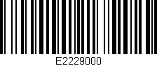 Código de barras (EAN, GTIN, SKU, ISBN): 'E2229000'