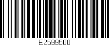 Código de barras (EAN, GTIN, SKU, ISBN): 'E2599500'